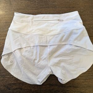 Lululemon White Athletic Shorts